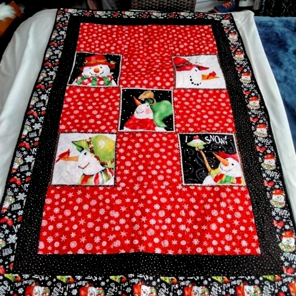 Winter Holidays Crib /Lap/Floor Quilt